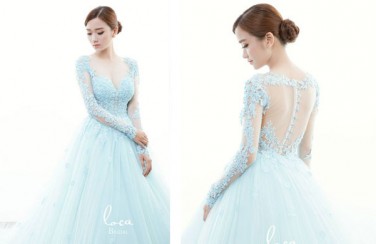 XIÊU LÒNG với 20 mẫu “áo cưới màu xanh ngọc” ĐẸP NHƯ MƠ