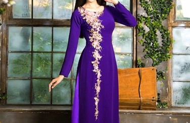 Cách lựa chọn áo dài cưới màu tím đẹp đến Mê Mẩn cho cô dâu Việt
