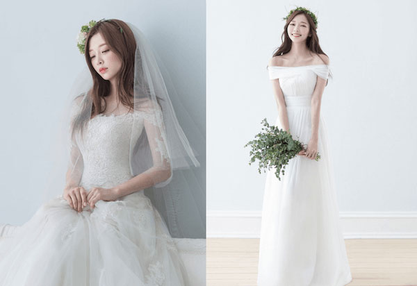 váy cưới đơn giản cho cô dâu thấp gầy